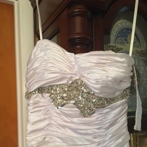 Prom pageant satin gown